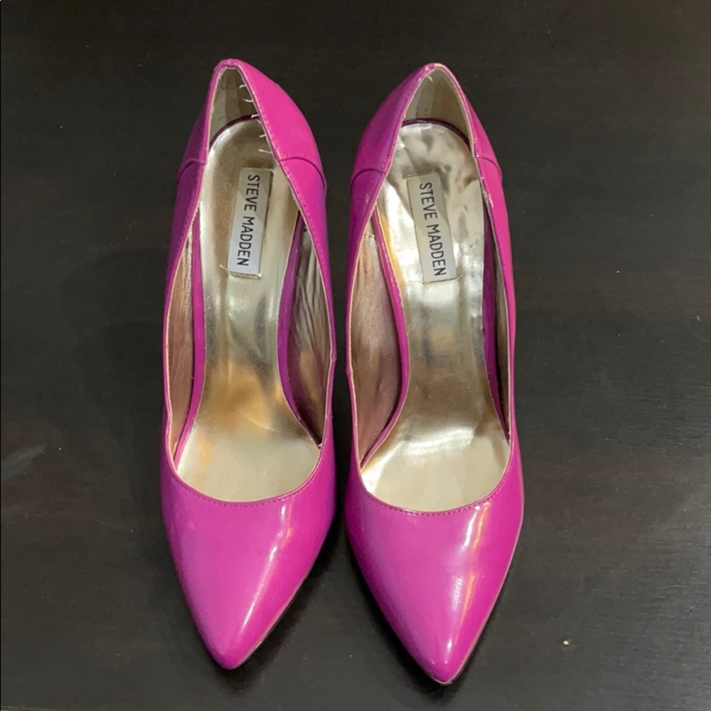 Pink Patent Leather Steve Madden Pumps
